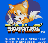 Заставка игры Tails' Skypatrol